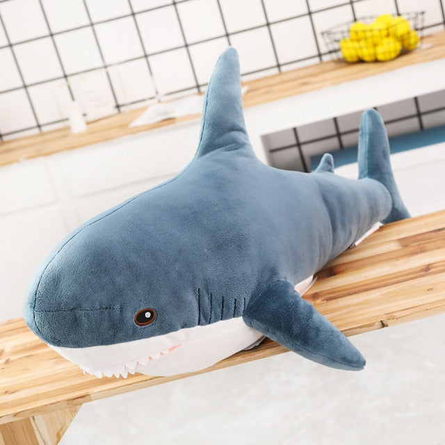 45-140 cm Big Size Shark Plush Toy Soft Stuffed Animal Reading Pillow for Birthday Gifts Cushion Gift For Children