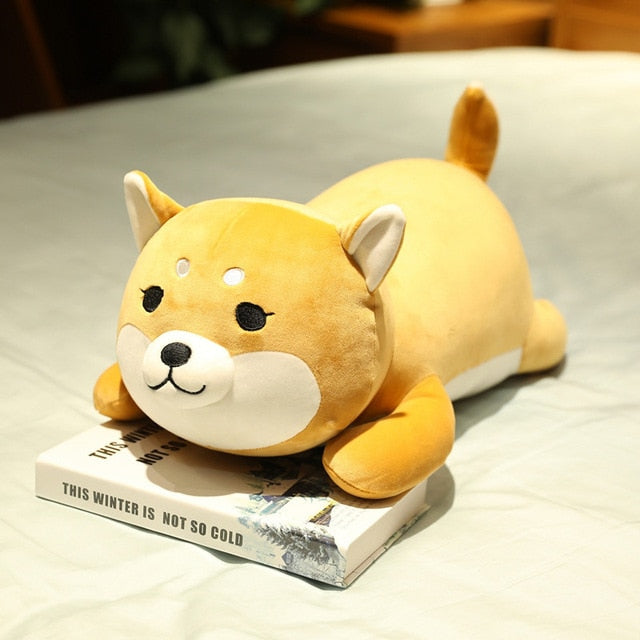 35-75cm Cute Husky& Shiba Inu Corgi Plush Toy Stuffed Soft Animal Dog Pillow Christmas Gift Peluche for Kids GirlsKawaii Present