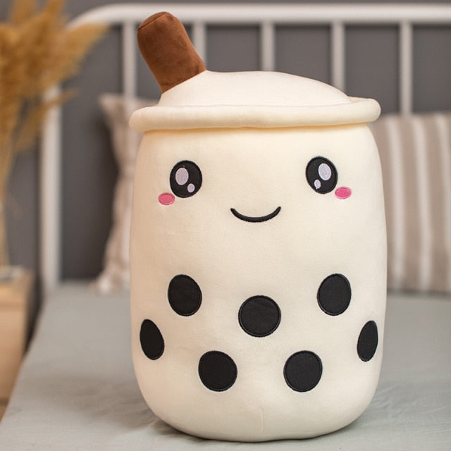 Real-life bubble tea cup plush toy pillow stuffed food milk tea soft doll milk tea cup pillow cushion kids toys birthday gift