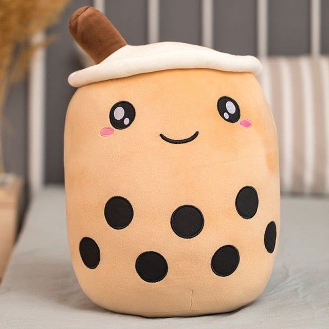 Real-life bubble tea cup plush toy pillow stuffed food milk tea soft doll milk tea cup pillow cushion kids toys birthday gift