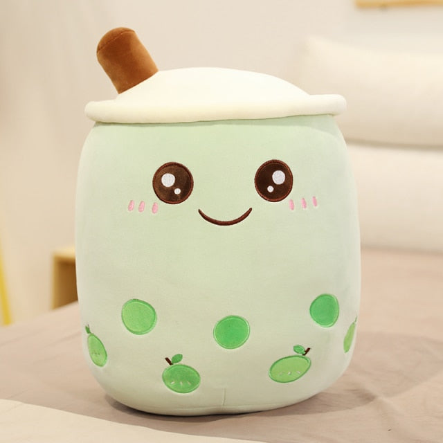 Real-life bubble tea cup plush toy pillow stuffed food milk tea soft doll milk tea cup pillow cushion kids toys birthday gift