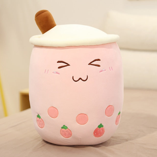 Real-life bubble tea cup plush toy pillow stuffed food milk tea soft doll milk tea cup pillow cushion kids toys birthday gift